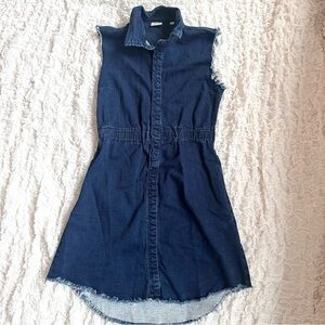 AG Adriano Goldschmied Girls Rosanna Denim Shirt Dress Size L